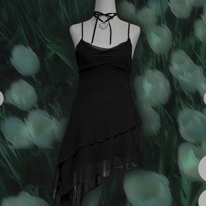 Kimchi Blue Angie Chiffon Asymmetrical Mini Dress